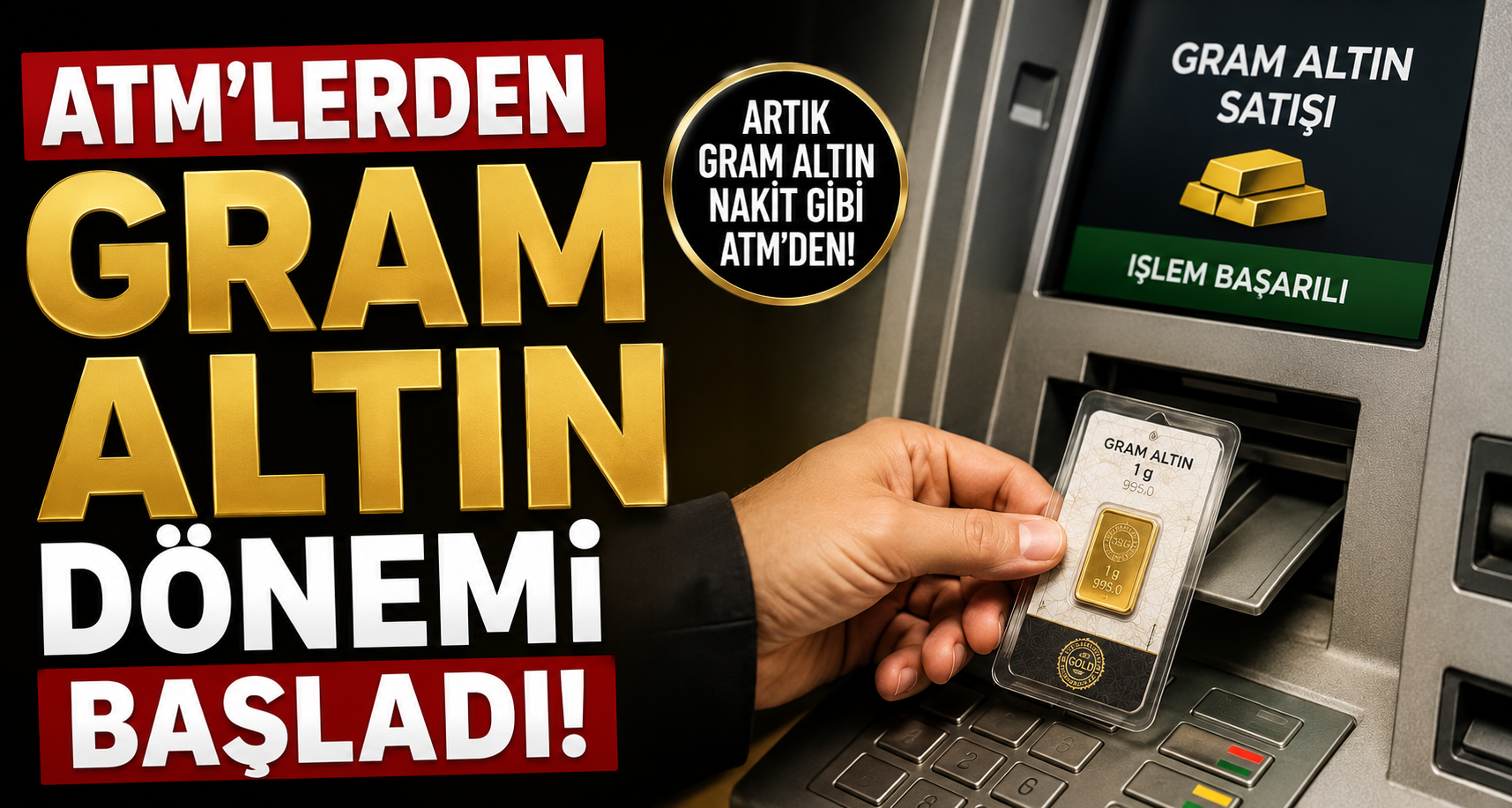 ATM'lerden Gram Altın Dönemi Başladı