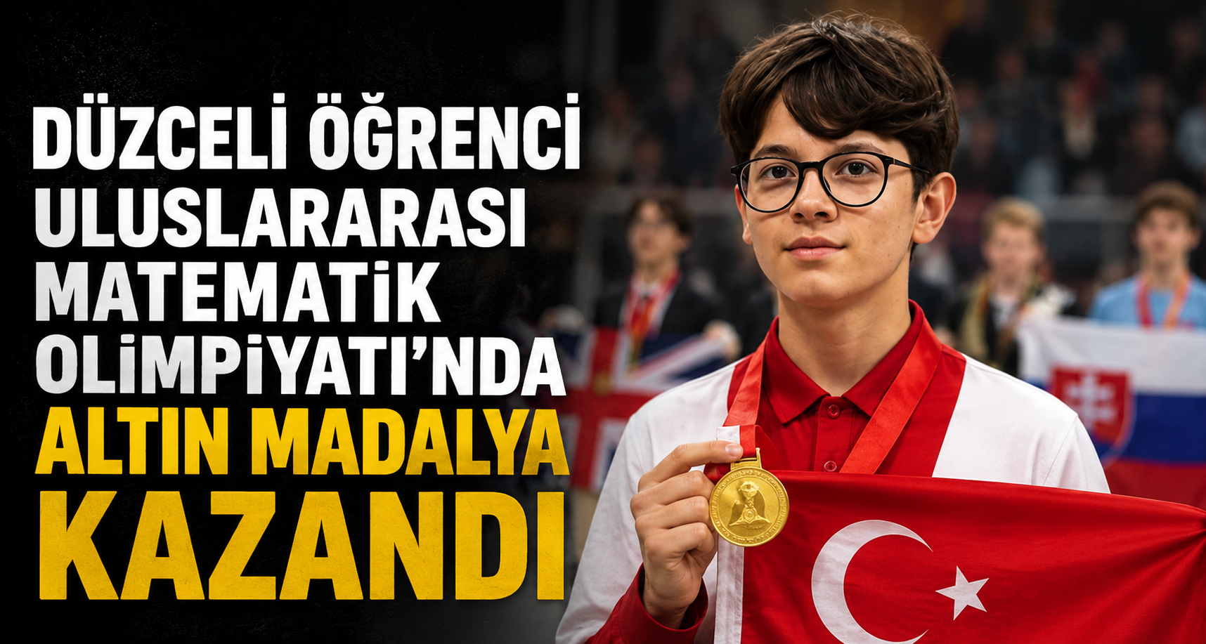 Düzceli öğrenci Uluslararası Matematik Olimpiyatı'nda altın madalya kazandı