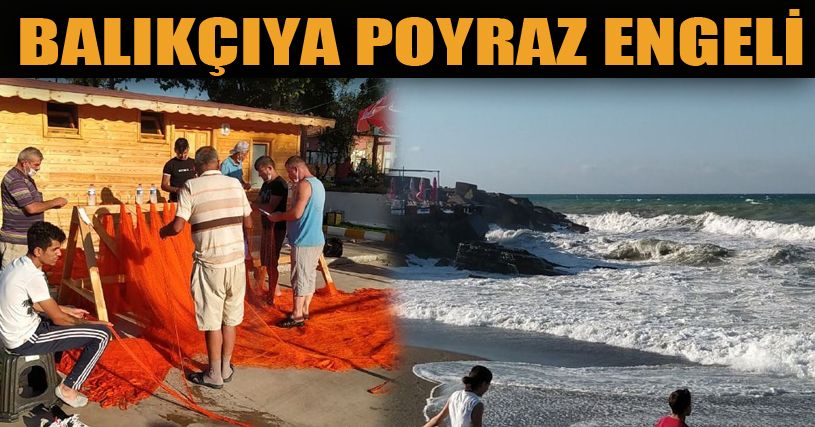 Akçakoca’da balıkçılar poyraz nedeniyle limana sığındı