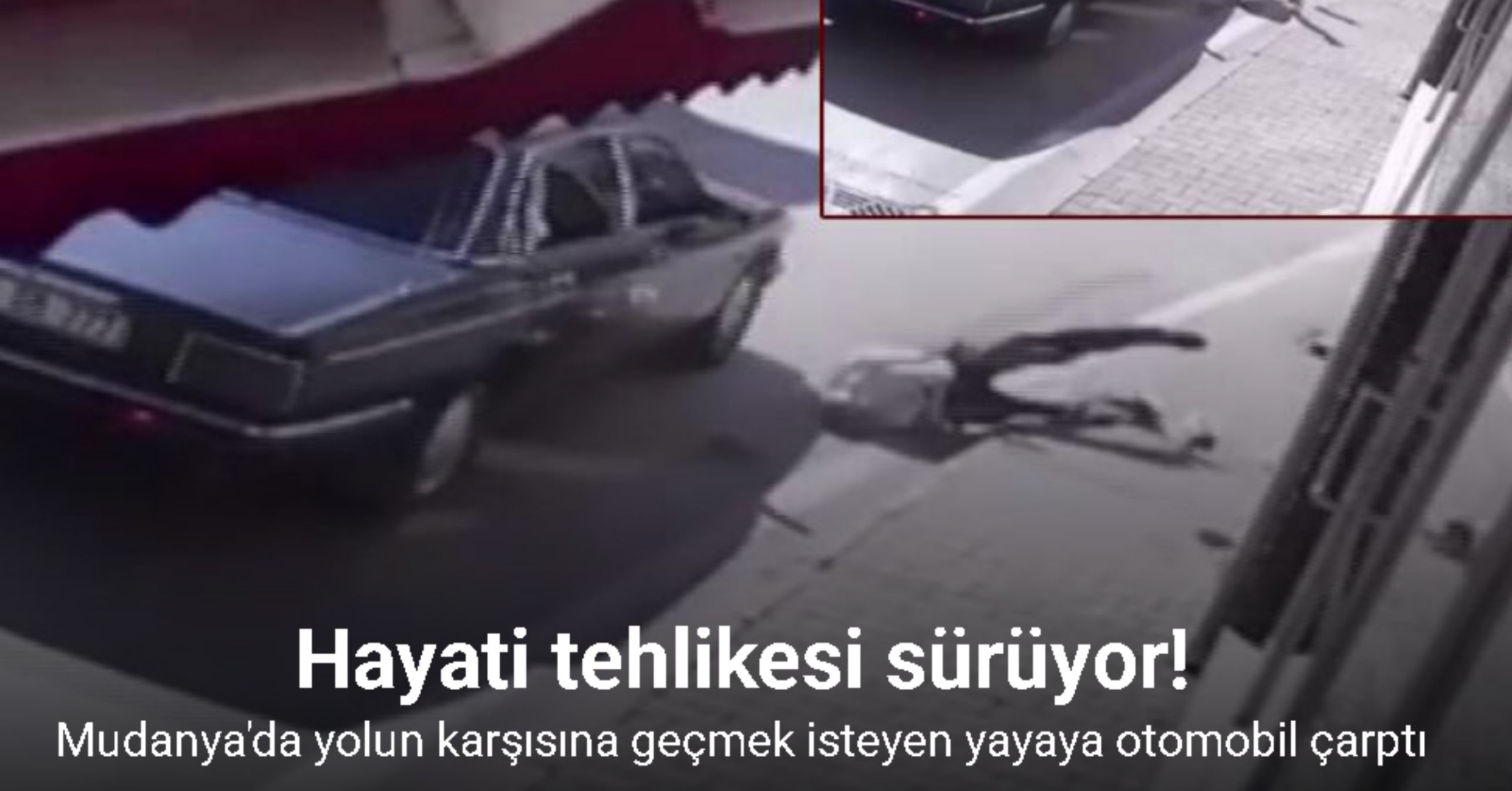 Bursa’da otomobilin çarptığı yaya ağır yaralandı