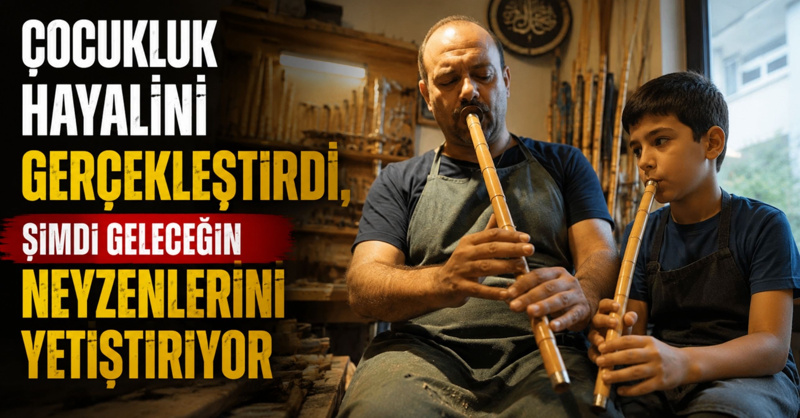 Çocukluk hayalini gerçekleştirdi, şimdi geleceğin neyzenlerini yetiştiriyor