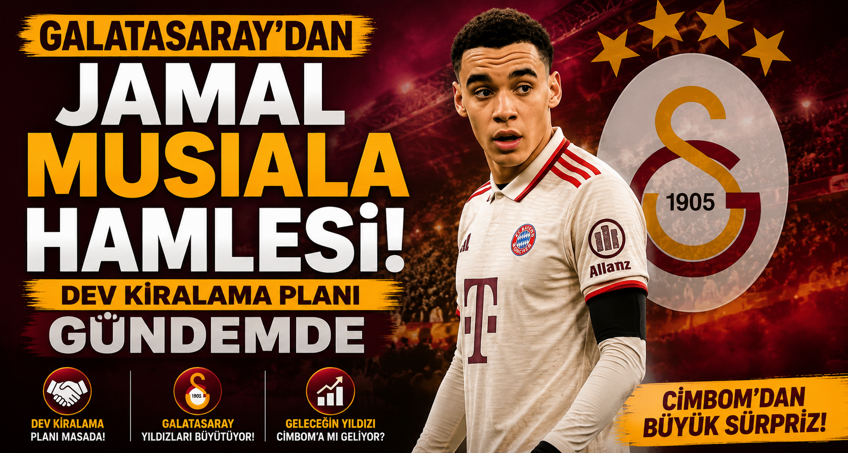 Galatasaray'dan Jamal Musiala hamlesi! Dev kiralama planı gündemde