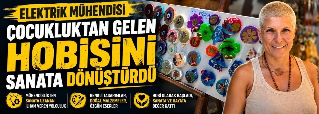 Elektrik mühendisi çocukluktan gelen hobisini sanata dönüştürdü