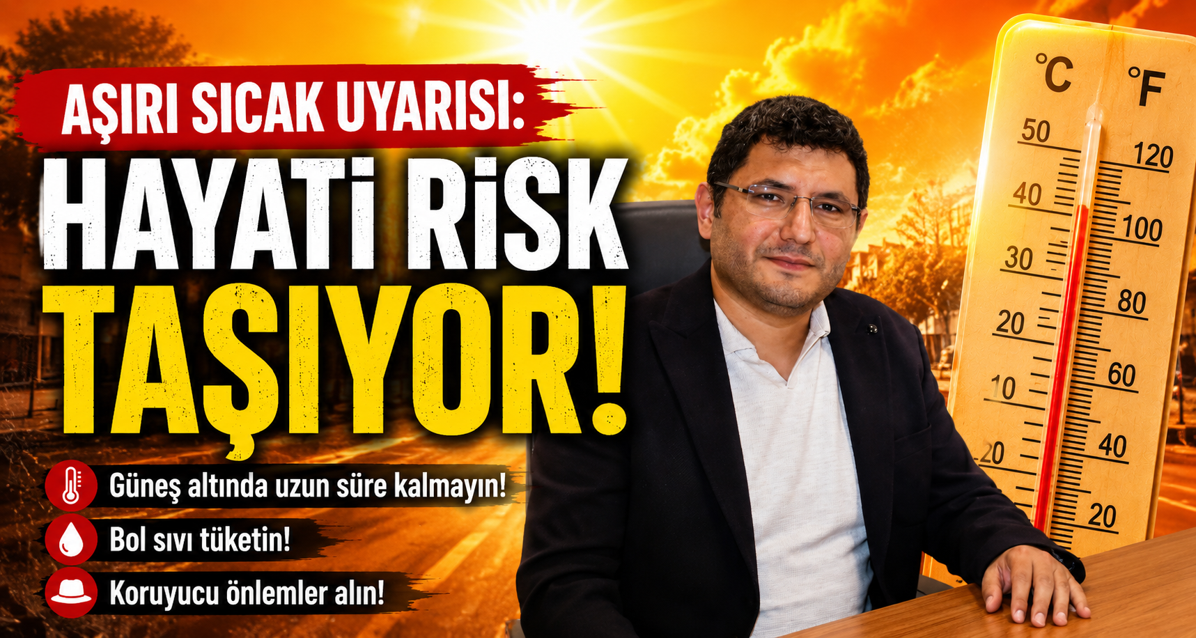 Aşırı sıcak uyarısı: 