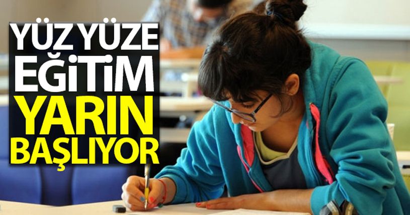 Okullar yarın başlayacak yüz yüze eğitim için hazır