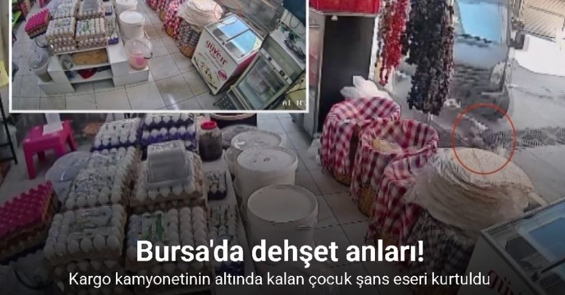 Kamyonetin altında kalan 4 yaşındaki çocuk emekleyerek çıktı