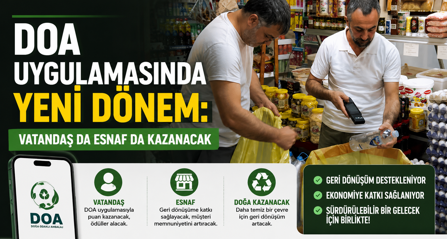 DOA uygulamasında yeni dönem: Vatandaş da esnaf da kazanacak