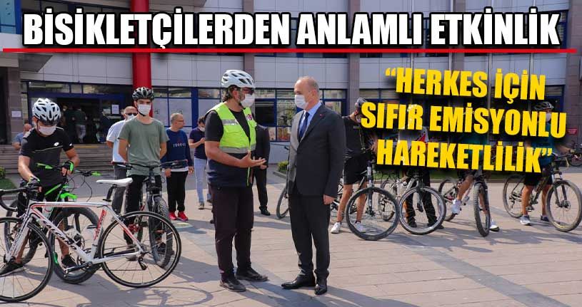 Bisikletçilerden Anlamlı Etkinlik