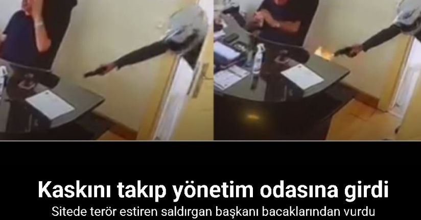 Tatil sitesinin başkanı, kasklı saldırgan tarafından vuruldu: O anlar kamerada