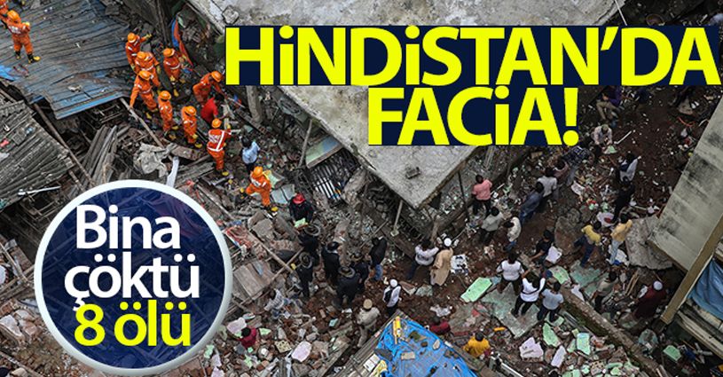 Hindistan'da bina çöktü: 8 ölü
