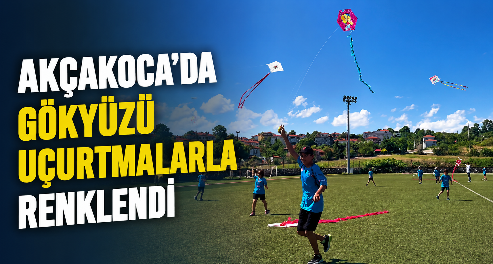 Akçakoca'da gökyüzü uçurtmalarla renklendi