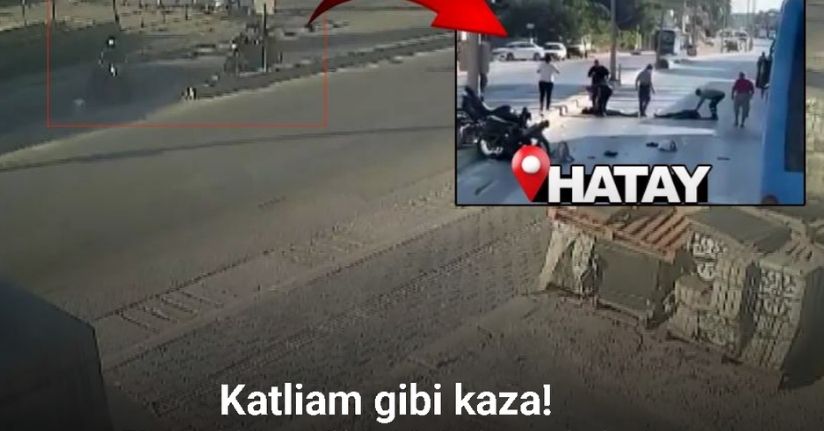 Feci motosiklet kazası kamerada: 72 yaşındaki sürücü hayatını kaybetti