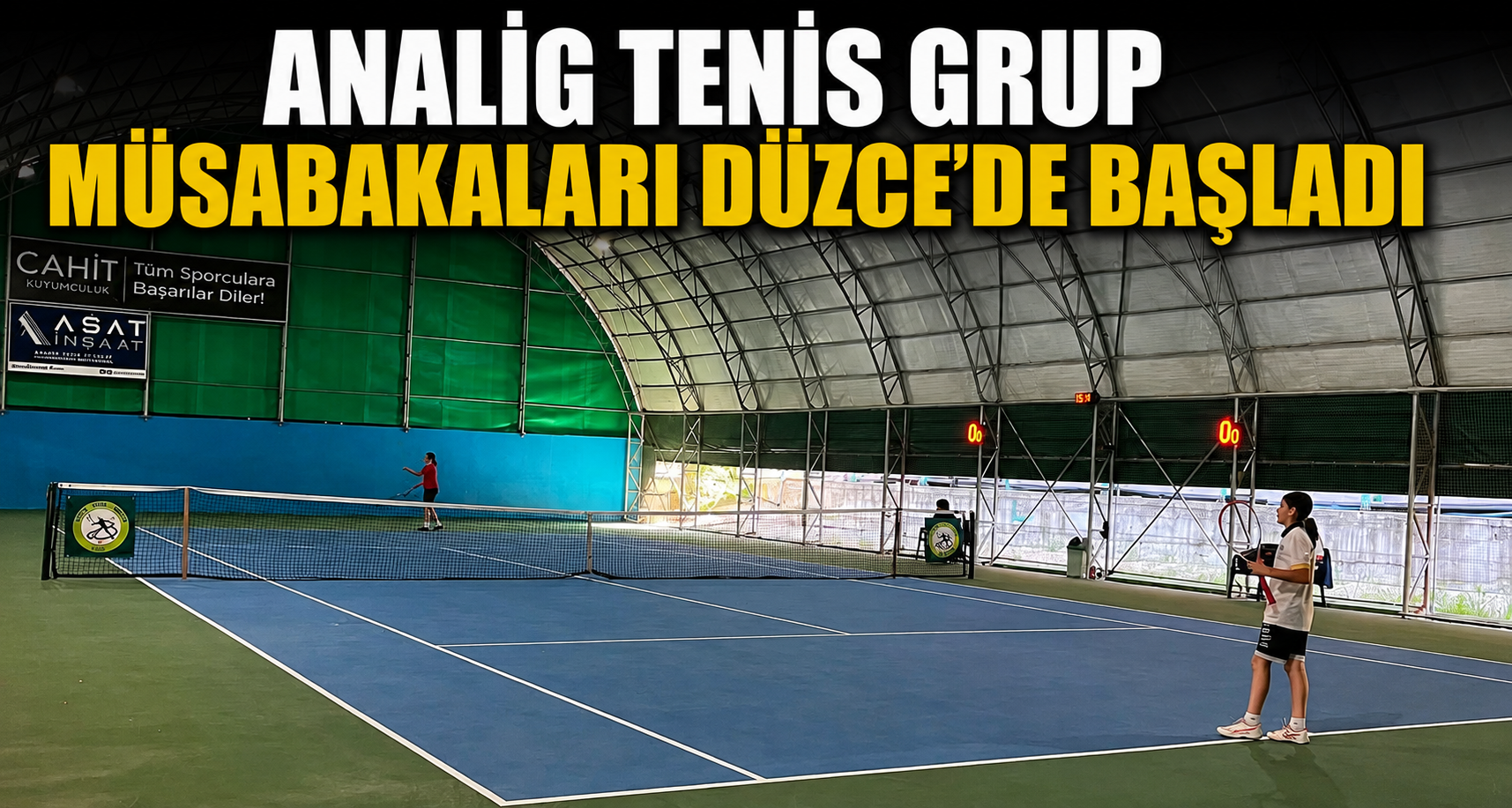 ANALİG Tenis Grup Müsabakaları Düzce'de başladı