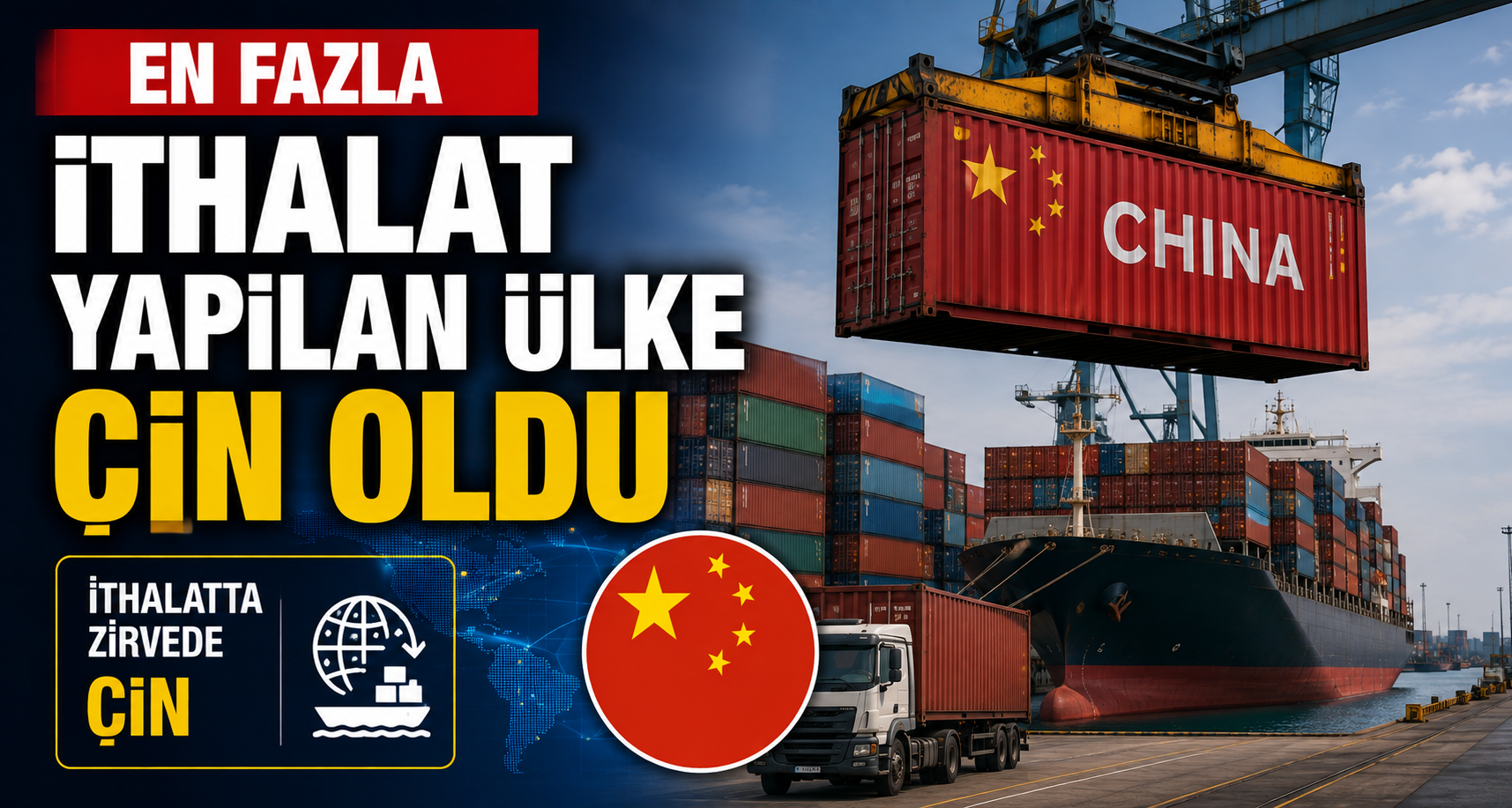 En fazla ithalat yapılan ülke Çin oldu