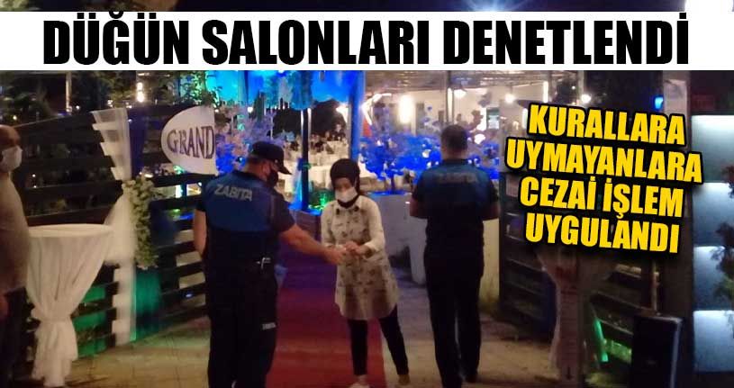 Zabıtadan Düğün Salonlarına Denetim