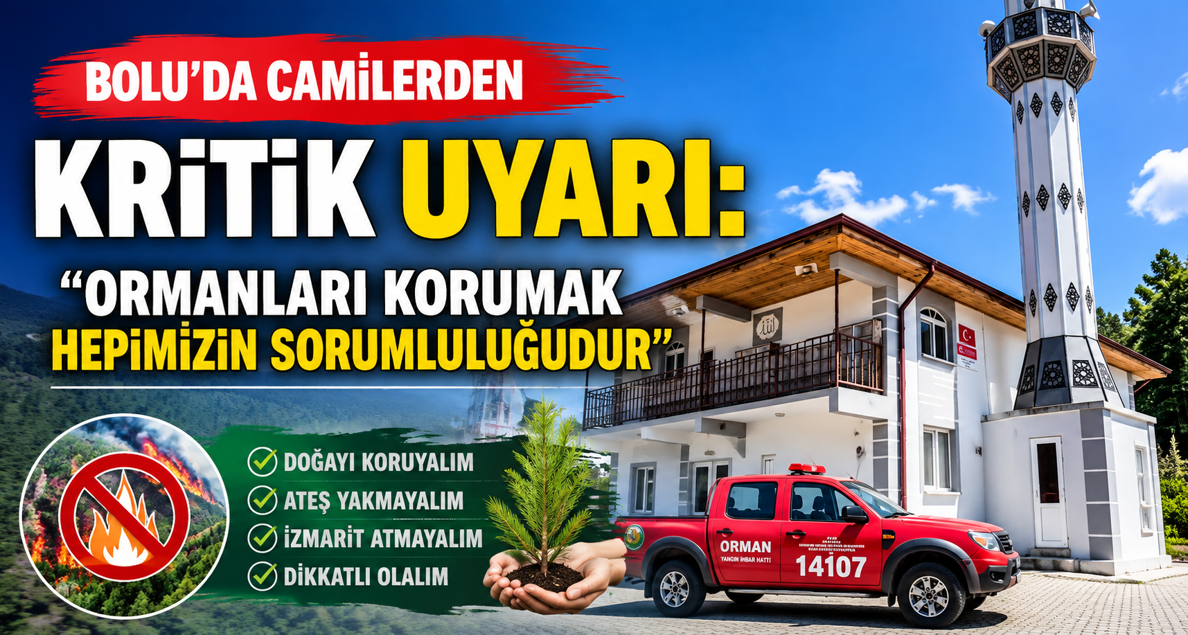 Bolu’da camilerden kritik uyarı: