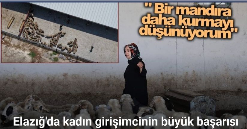 Elazığlı kadın girişimci devlet desteğiyle çiftlik kurdu