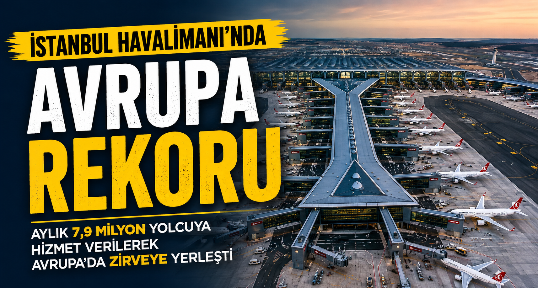 İstanbul Havalimanı’nda Avrupa rekoru