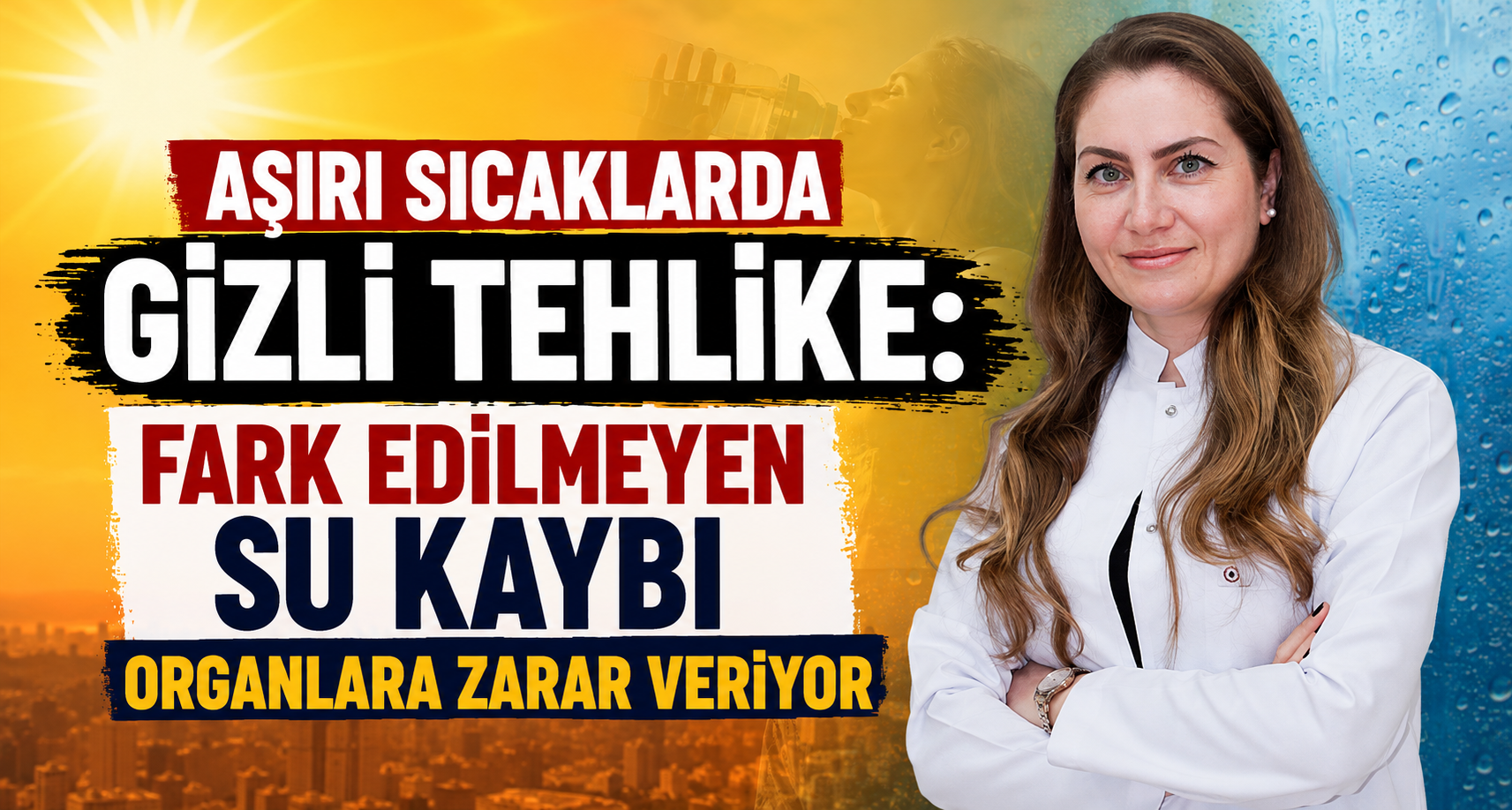 Aşırı sıcaklarda gizli tehlike: Fark edilmeyen su kaybı organlara zarar veriyor