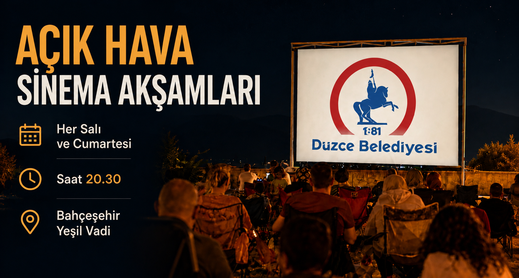 Açık Hava Sinema Akşamları Başlıyor