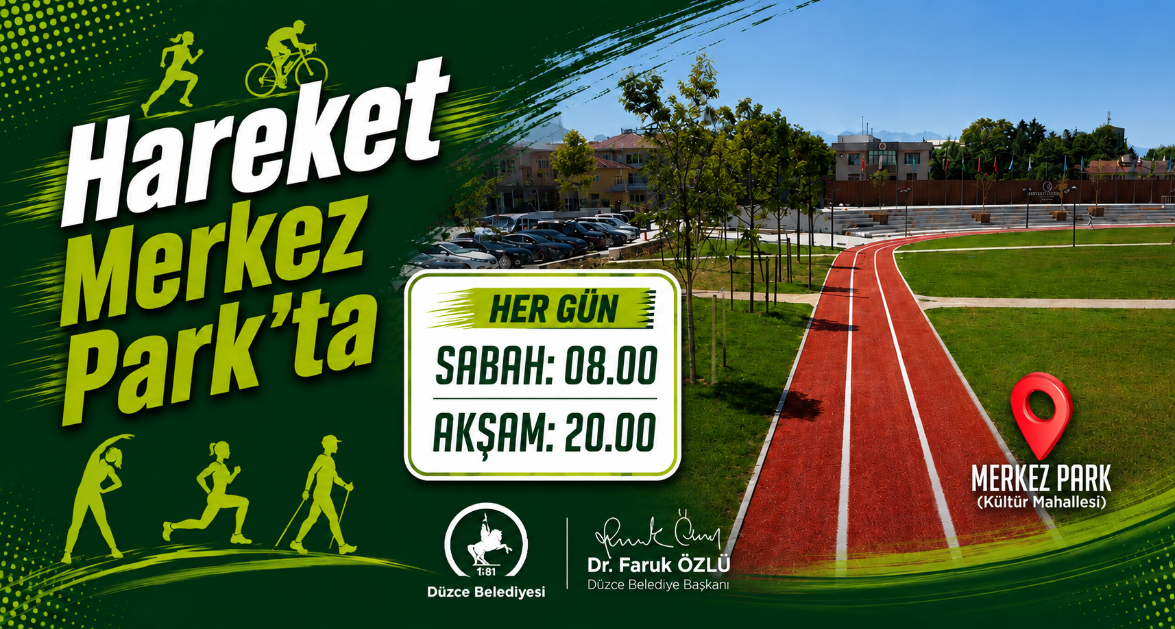Merkez Park’ta Spor Etkinlikleri Başlıyor