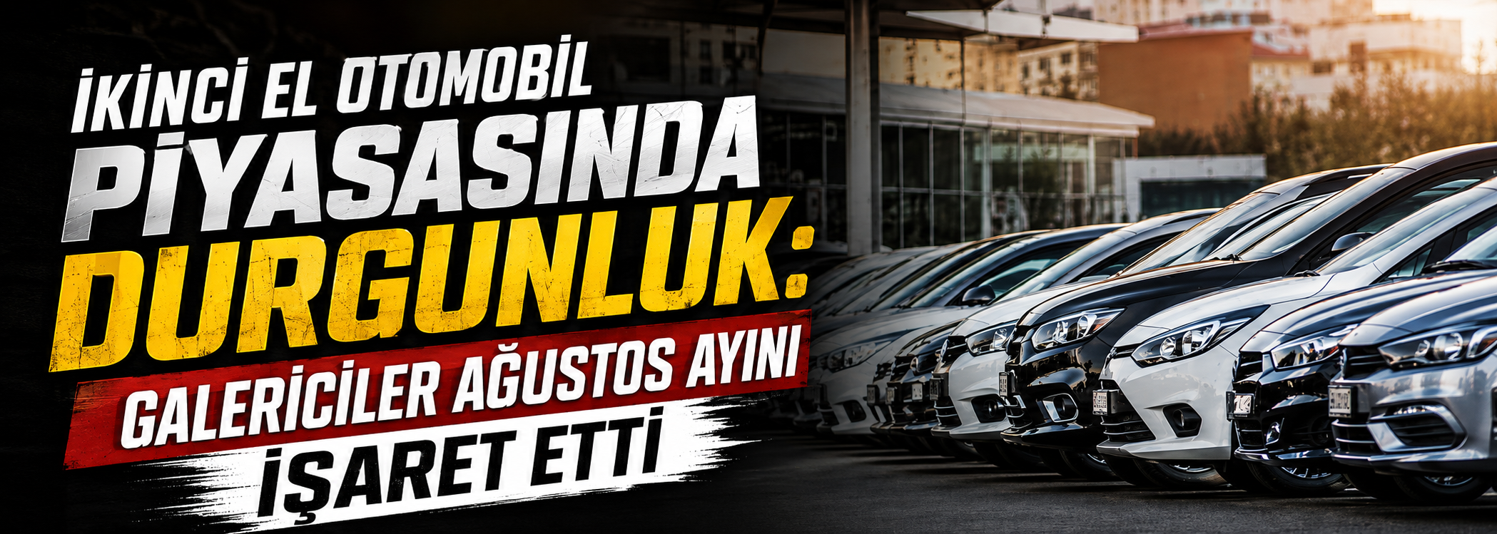 İkinci el otomobil piyasasında durgunluk: Galericiler ağustos ayını işaret etti