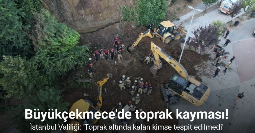 Büyükçekmece Mimar Sinan Sahili’nde toprak kayması