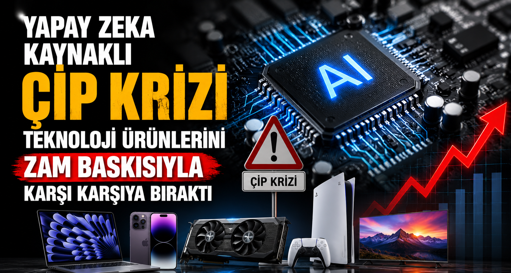Yapay zeka kaynaklı çip krizi teknoloji ürünlerini zam baskısıyla karşı karşıya bıraktı