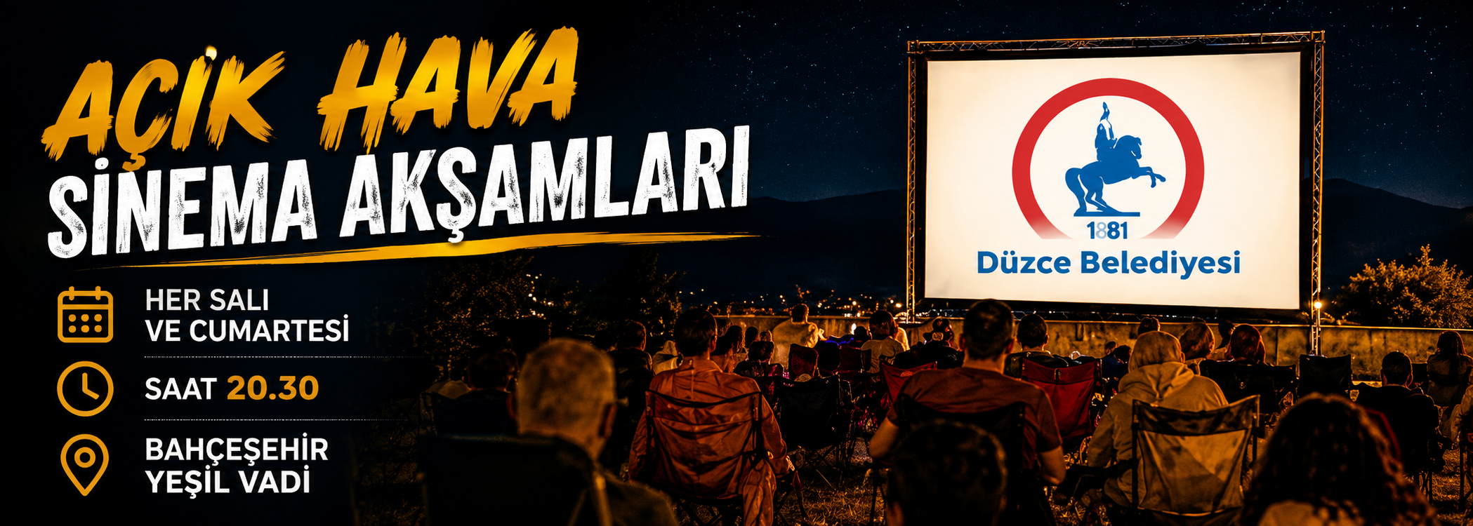 Açık Hava Sinema Akşamları Başlıyor