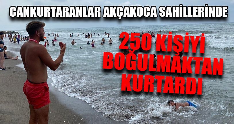Karadeniz'de Tatilcileri Cankurtaranlar Hayata Bağladı
