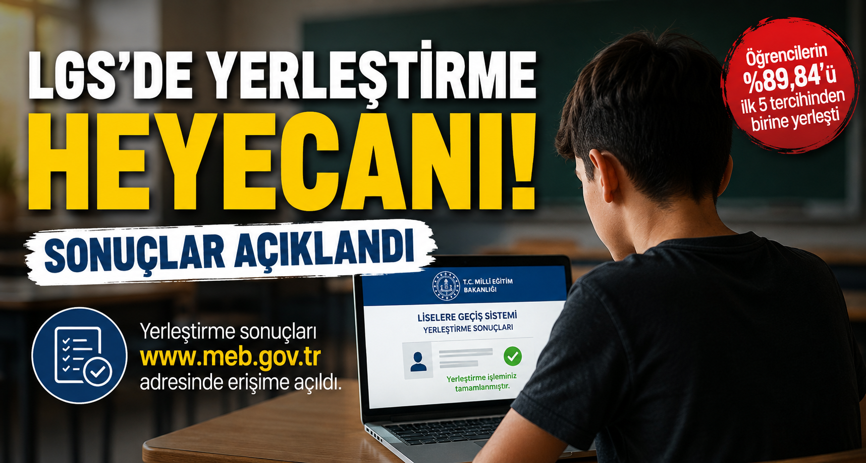 LGS yerleştirme sonuçları açıklandı
