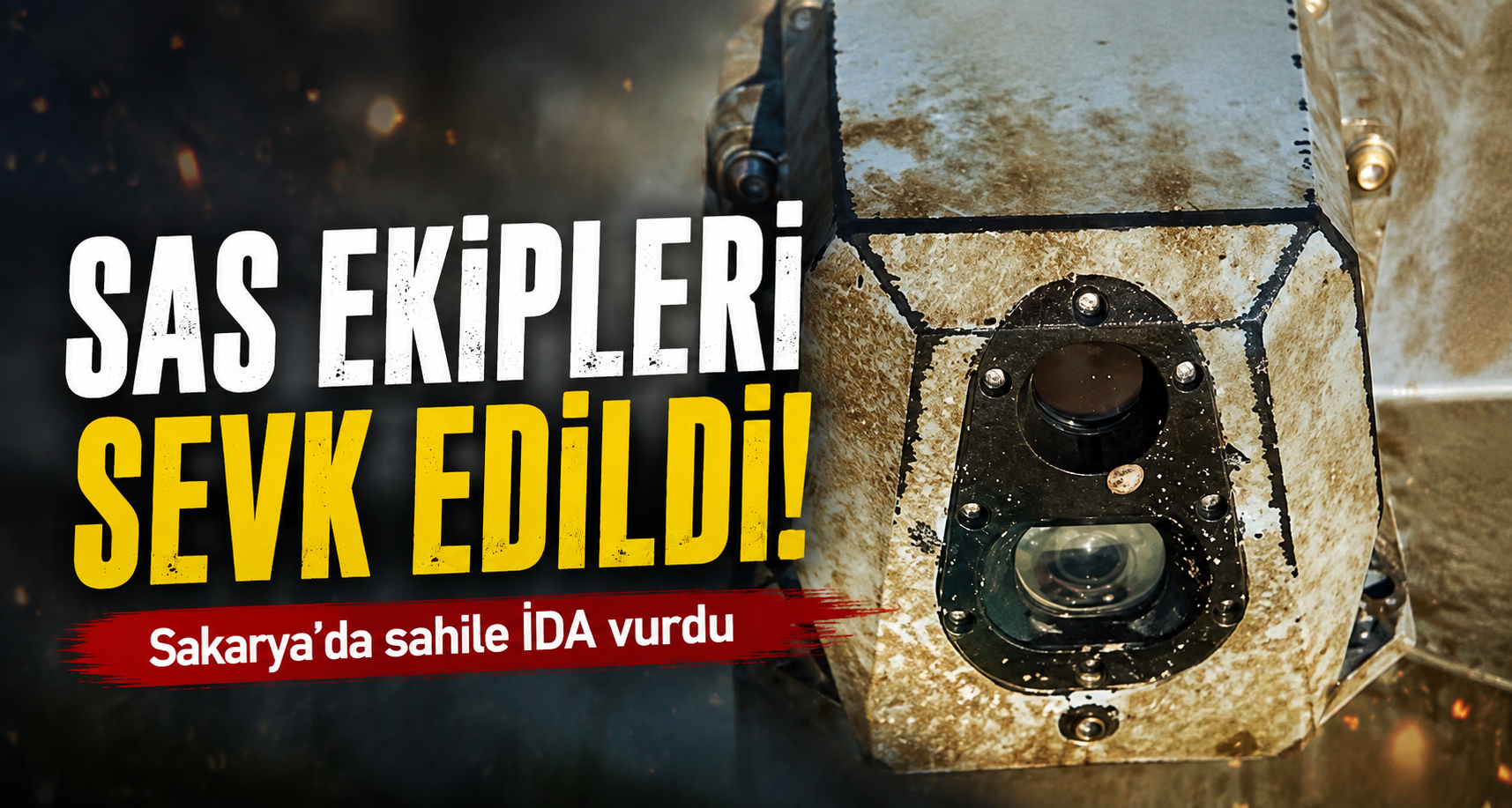 Sakarya’da sahile İDA vurdu