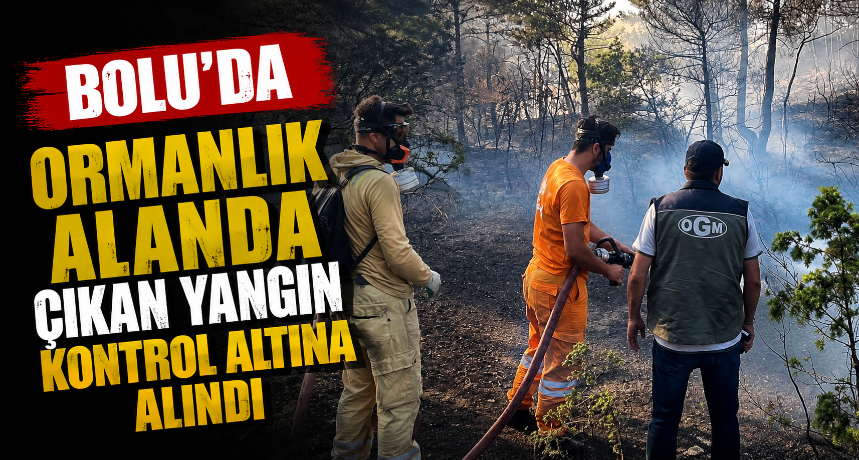 Bolu’da ormanlık alanda çıkan yangın kontrol altına alındı