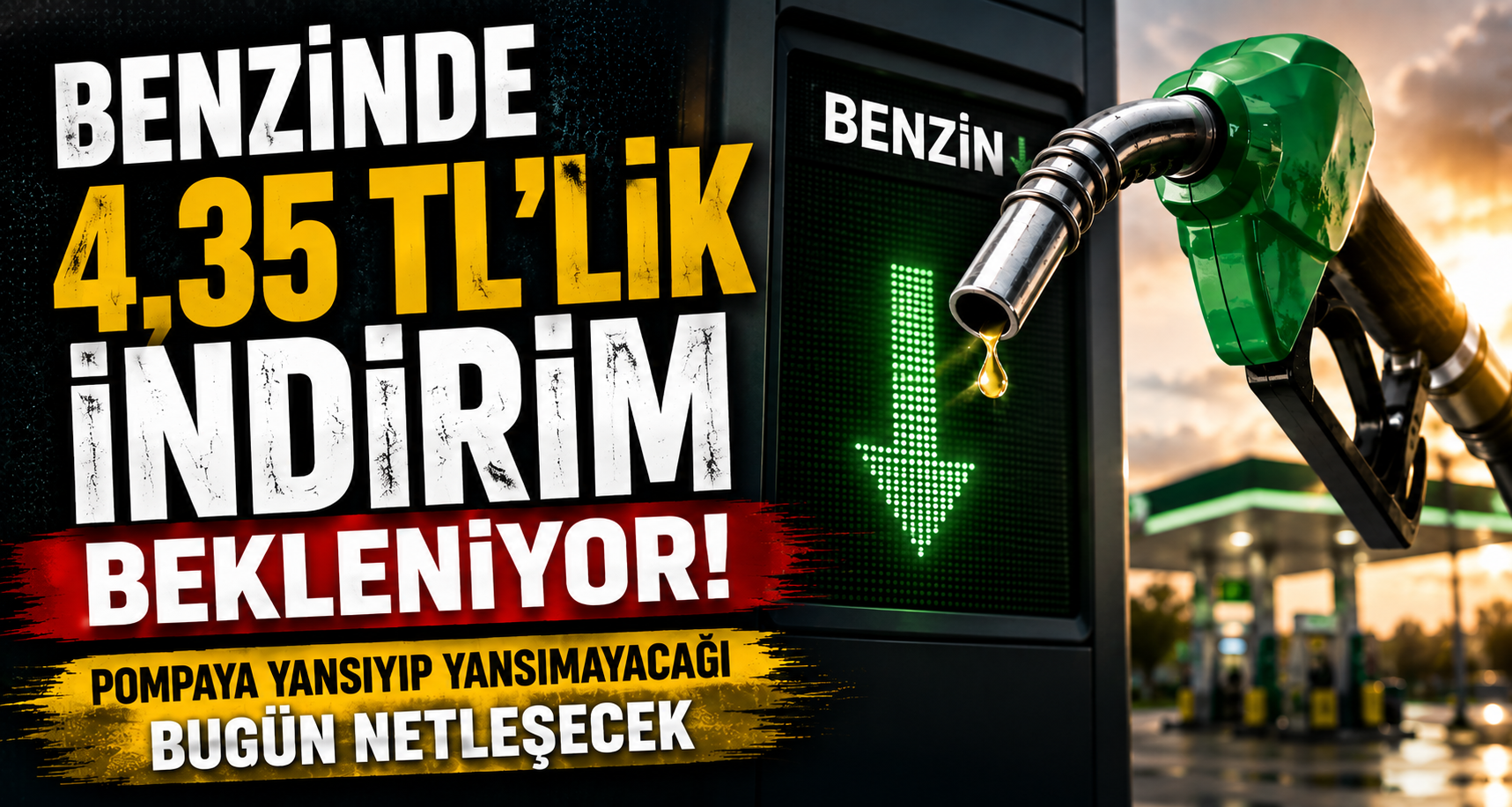 Benzinde 4,35 TL'lik indirim bekleniyor: Pompaya yansıyıp yansımayacağı bugün netleşecek