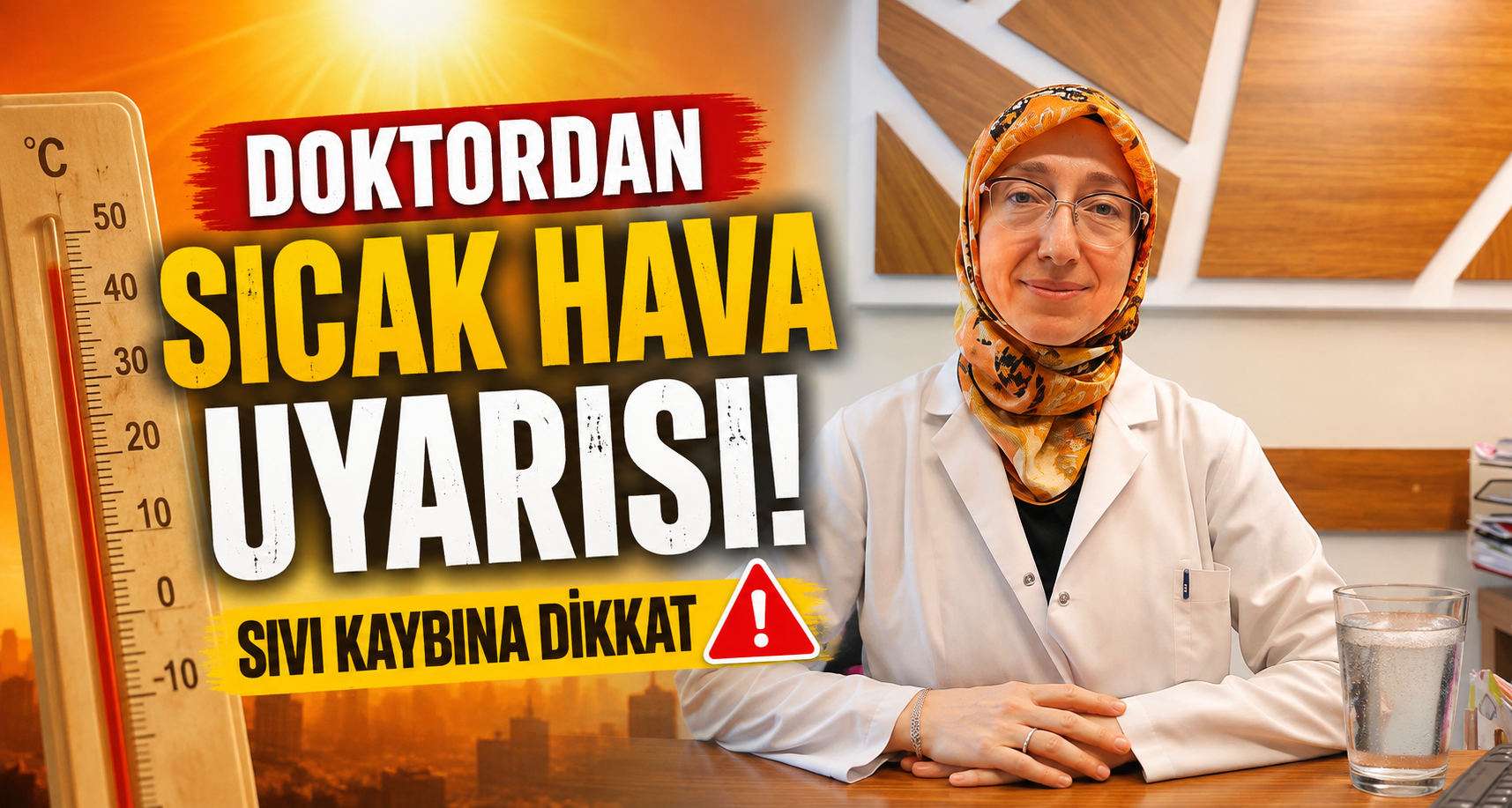 Doktordan sıcak hava uyarısı: Sıvı kaybına dikkat