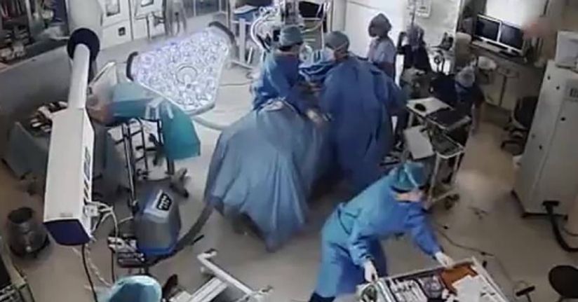 Japonya’daki depremde ameliyat masasındaki hastanın korunduğu anlar ortaya çıktı