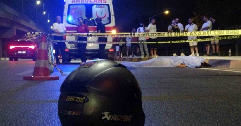 Savrulan motosikletten düşerek başını kaldırıma çarpan genç hayatını kaybetti
