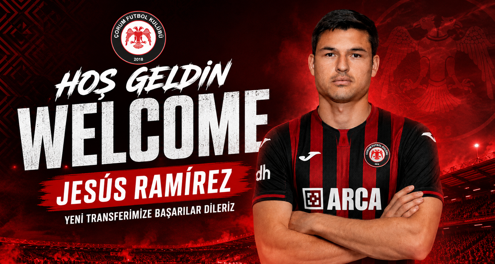 Arca Çorum FK, Jesus Ramirez’i kadrosuna kattı