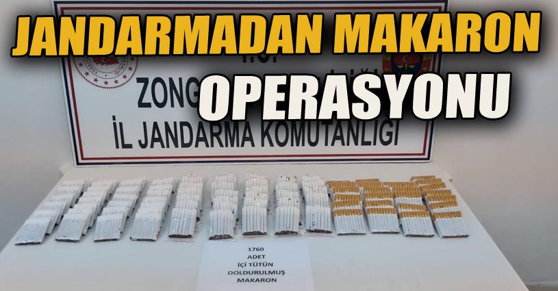 Jandarmadan makaron operasyonu: 1gözaltı