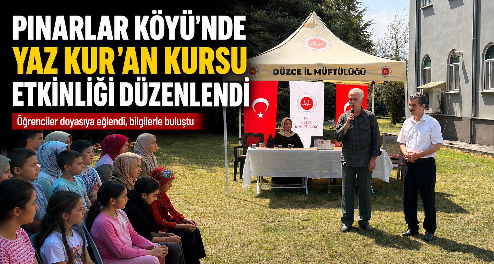 Pınarlar köyünde yaz Kur'an kursu etkinliği düzenlendi