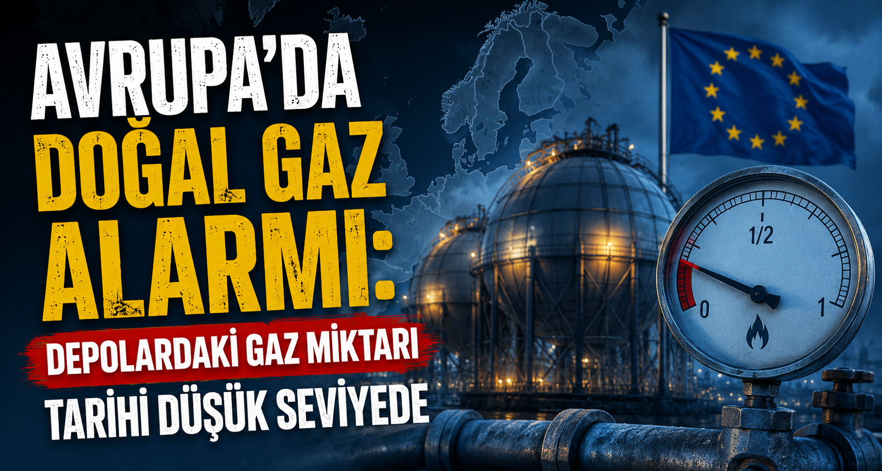 Avrupa’da doğal gaz alarmı: Depolardaki gaz miktarı tarihi düşük seviyede