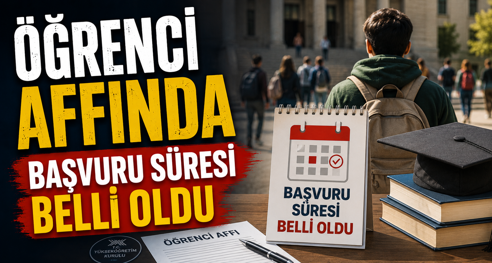 Öğrenci affında başvuru süresi belli oldu
