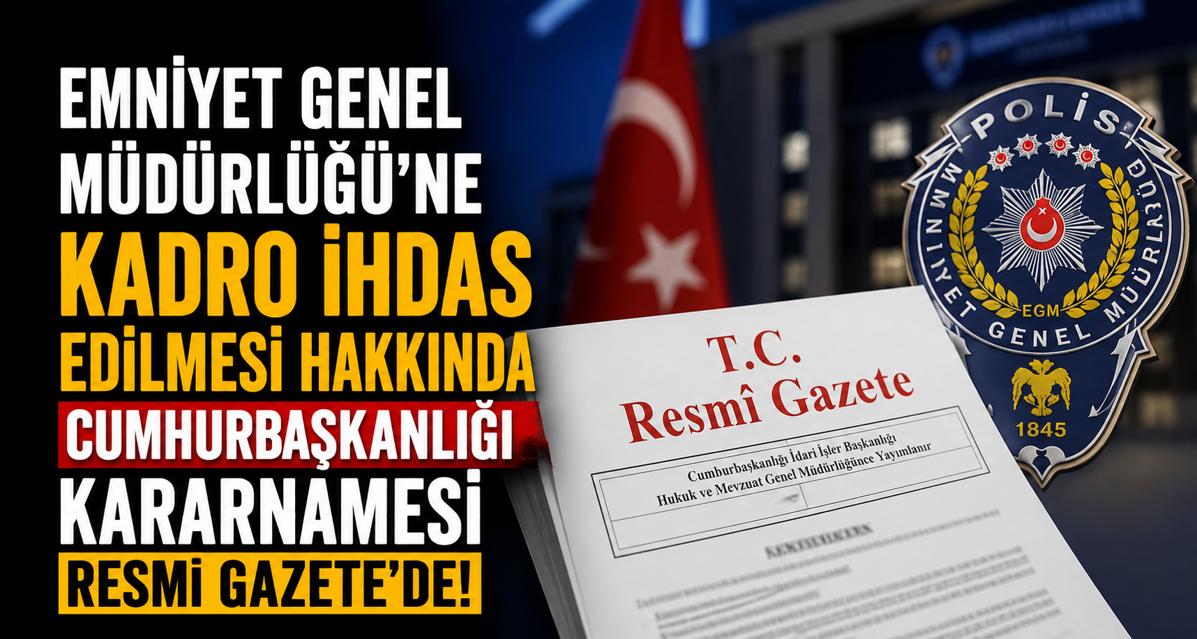 Emniyet Genel Müdürlüğü'ne kadro 