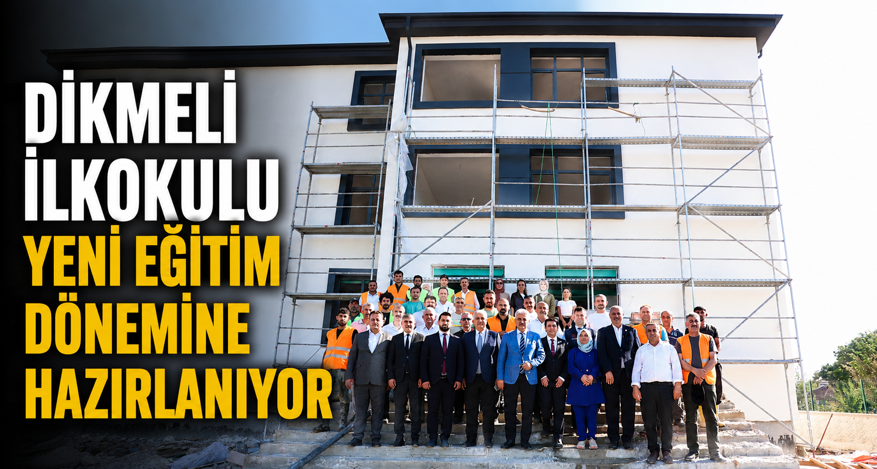 Dikmeli İlkokulu yeni eğitim dönemine hazırlanıyor