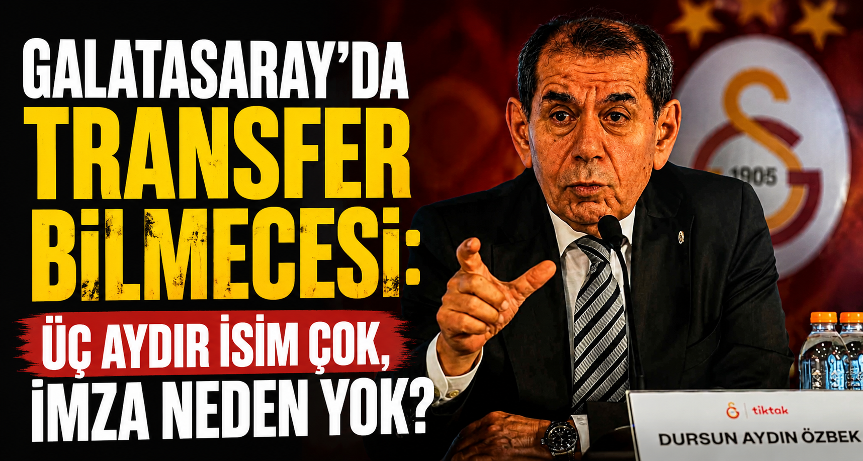 Galatasaray’da transfer bilmecesi: Üç aydır isim çok, imza neden yok?