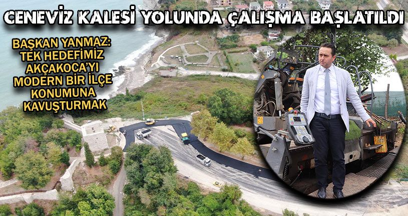 Ceneviz Kalesi Yolunda Çalışma Başlatıldı