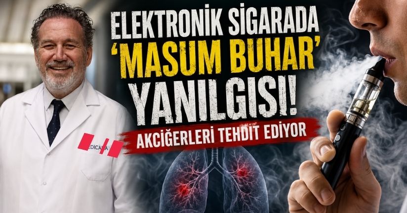 Elektronik sigarada ’masum buhar’ yanılgısı: Akciğerleri tehdit ediyor