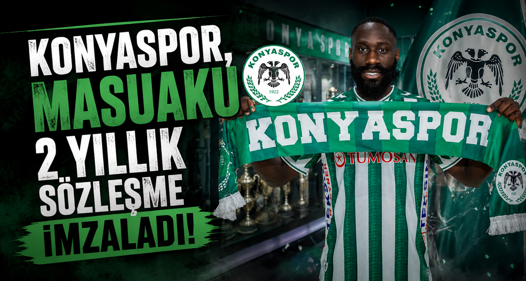 Konyaspor, Masuaku 2 yıllık sözleşme imzaladı