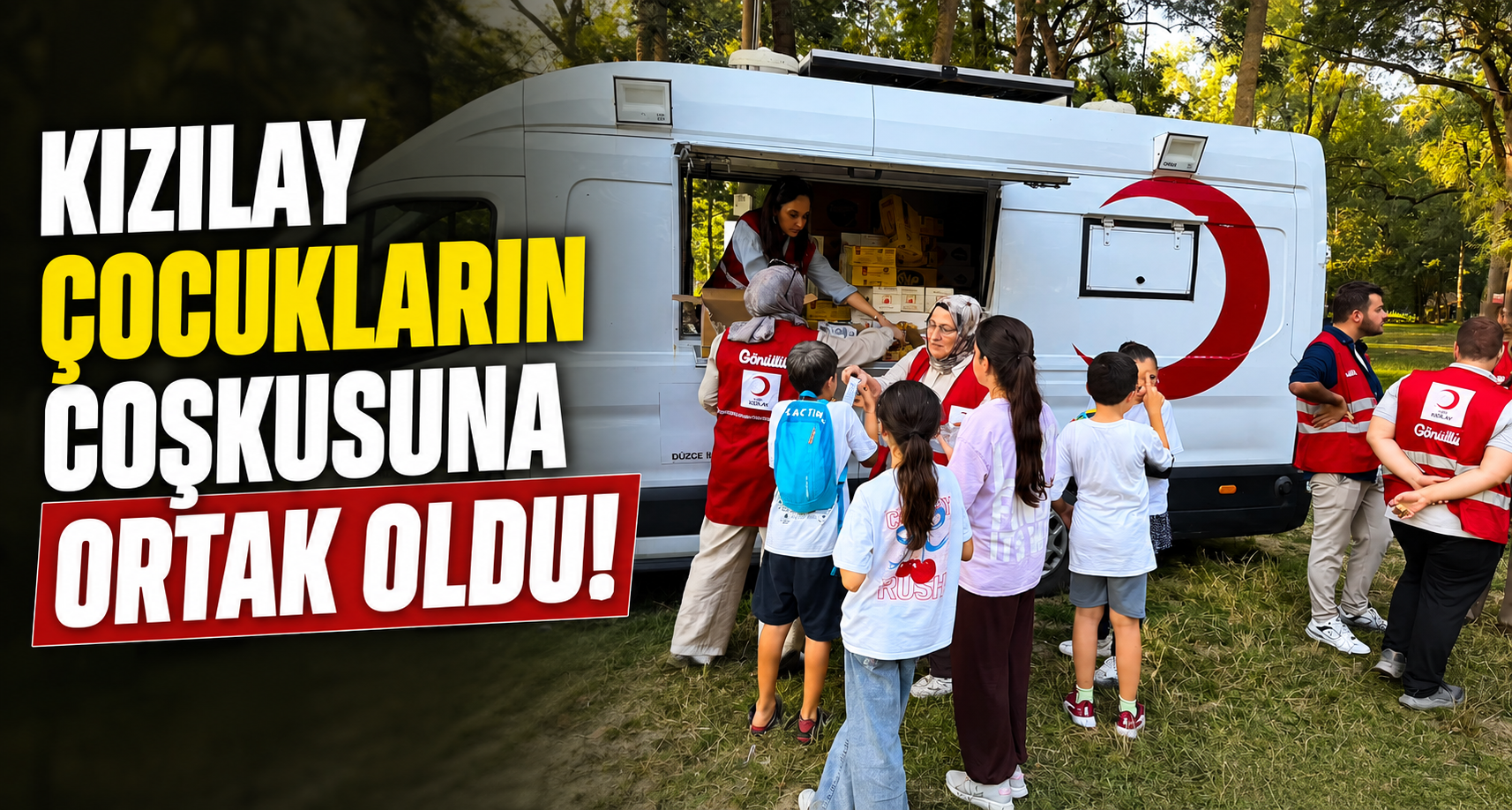 Kızılay çocukların coşkusuna ortak oldu