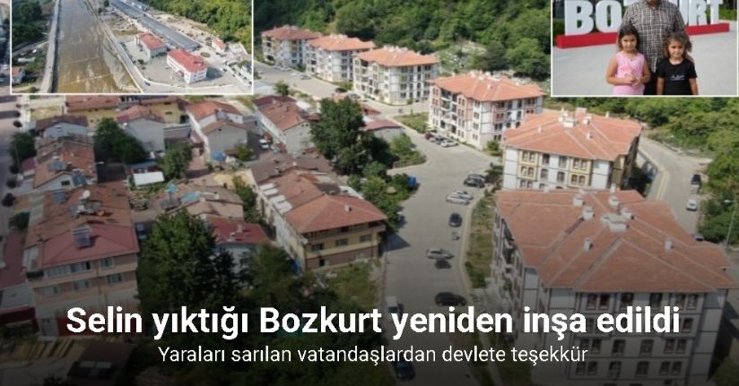 Sel felaketinin yıktığı Bozkurt yeniden inşa edildi